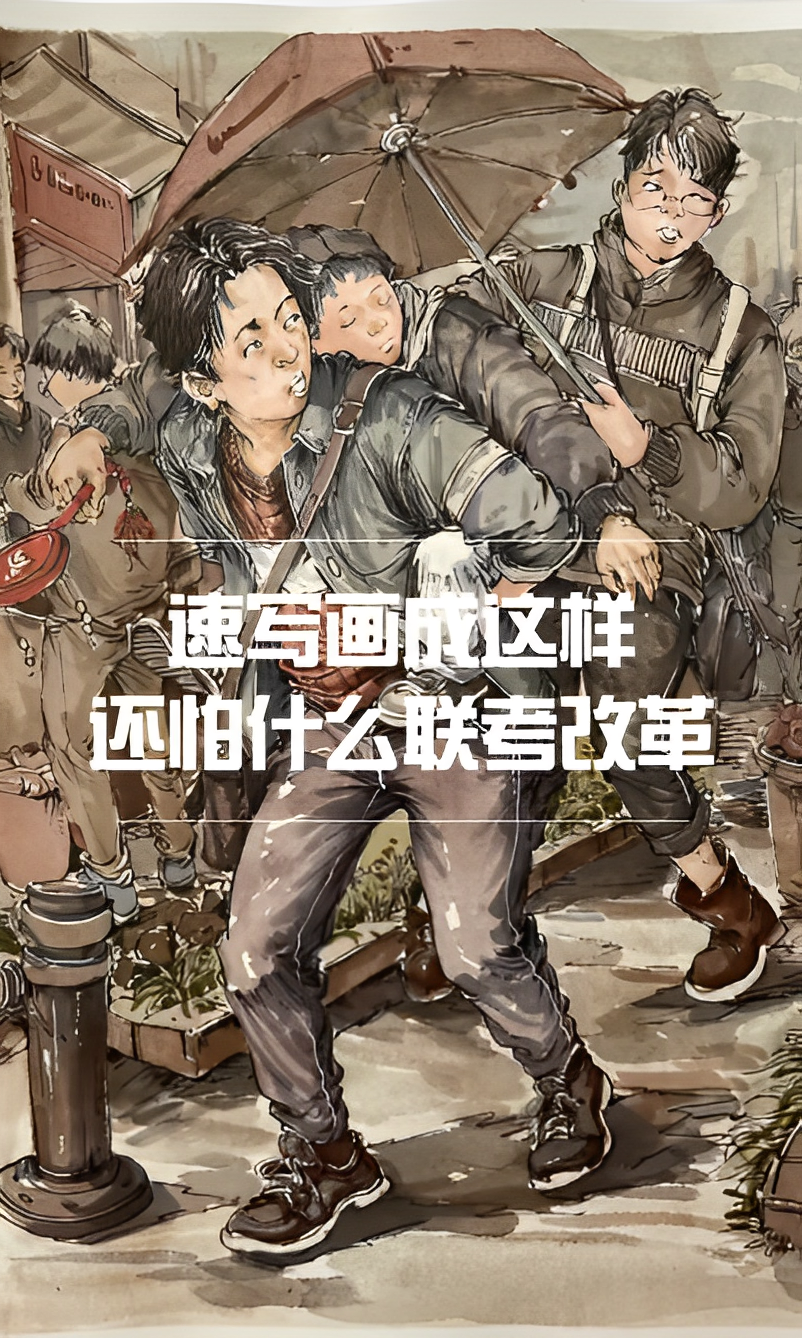 速寫畫成這樣，還怕什么聯考改革？